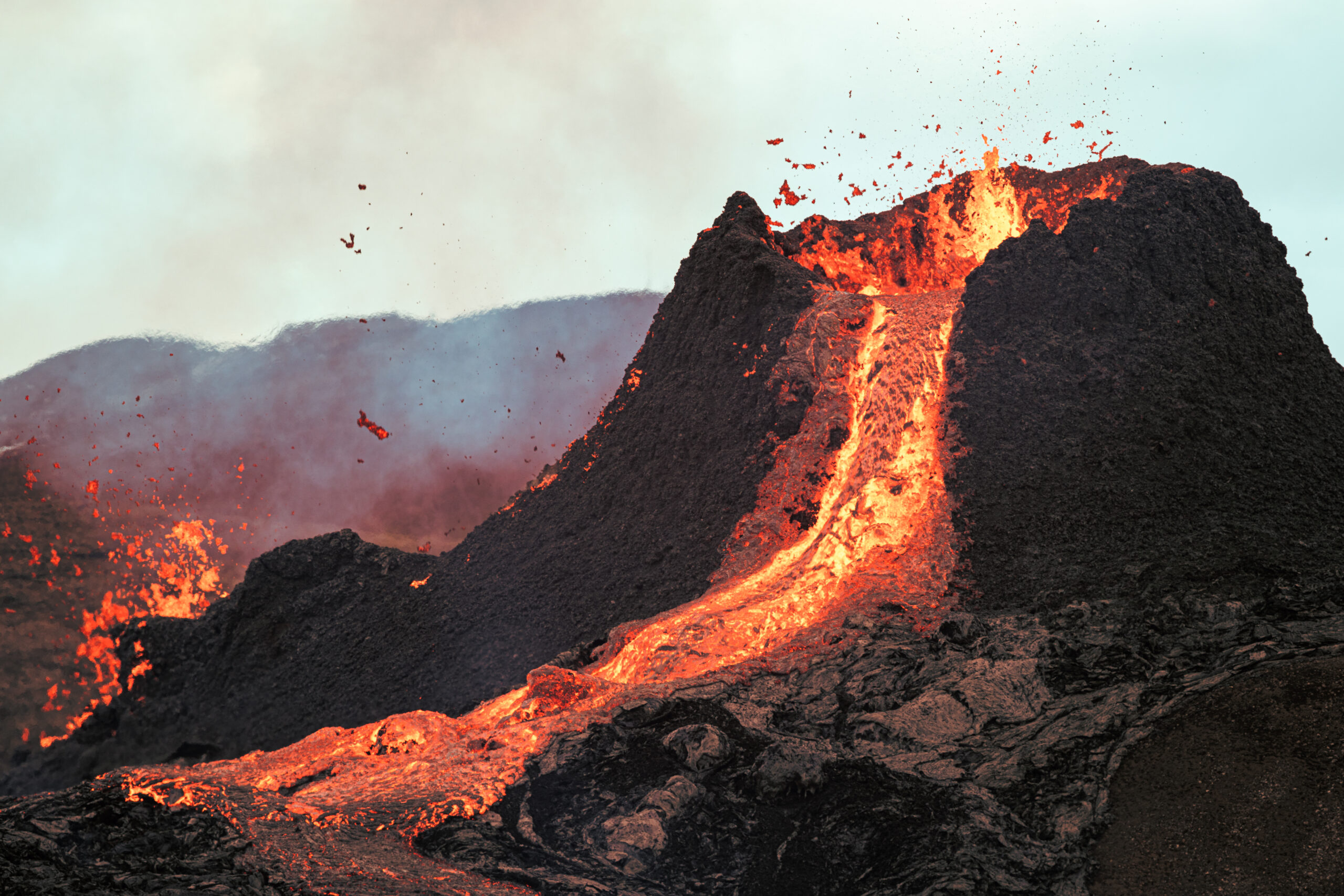 powerful volcanic eruption in Russia